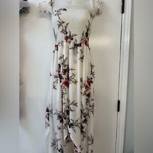 Off shoulder white dress